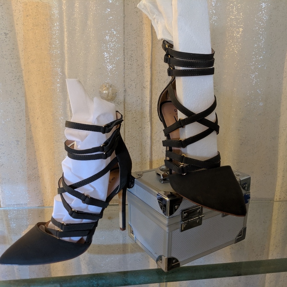 Dark green heels